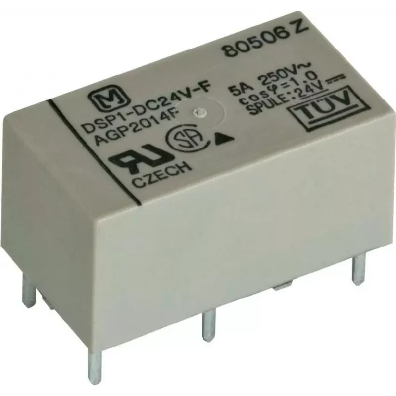 Panasonic PCB relė 5 V/DC 5 A 1 normaliai atviras kontaktas, 1 normaliai uždaras kontaktas DSP15FD 1 vnt. (DSP15FD)