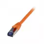 Sujungimo kabelis RJ45 - CAT6A 500Mhz - 0,5m - oranžinis - S-STP(S/FTP) - TPE/LSZH(Superflex) - AWG26 - Syner