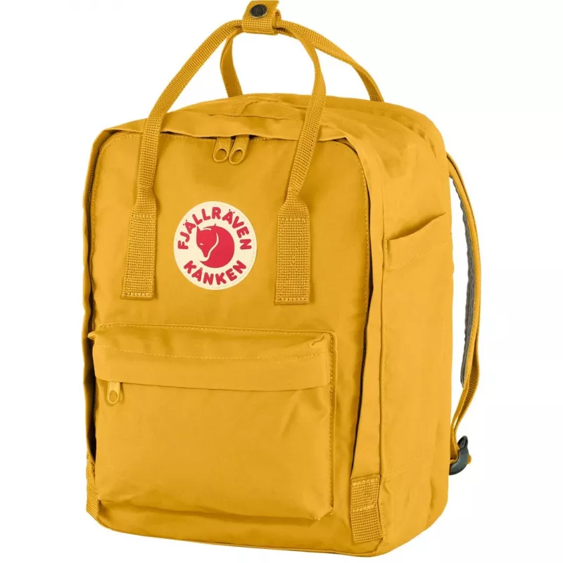 Kuprinė Fjällräven Kanken nešiojamajam kompiuteriui 13 colių — laisvalaikio miesto kuprinė, Geltona, 250×160×350 mm, Poliamidas/PP/Vinilas