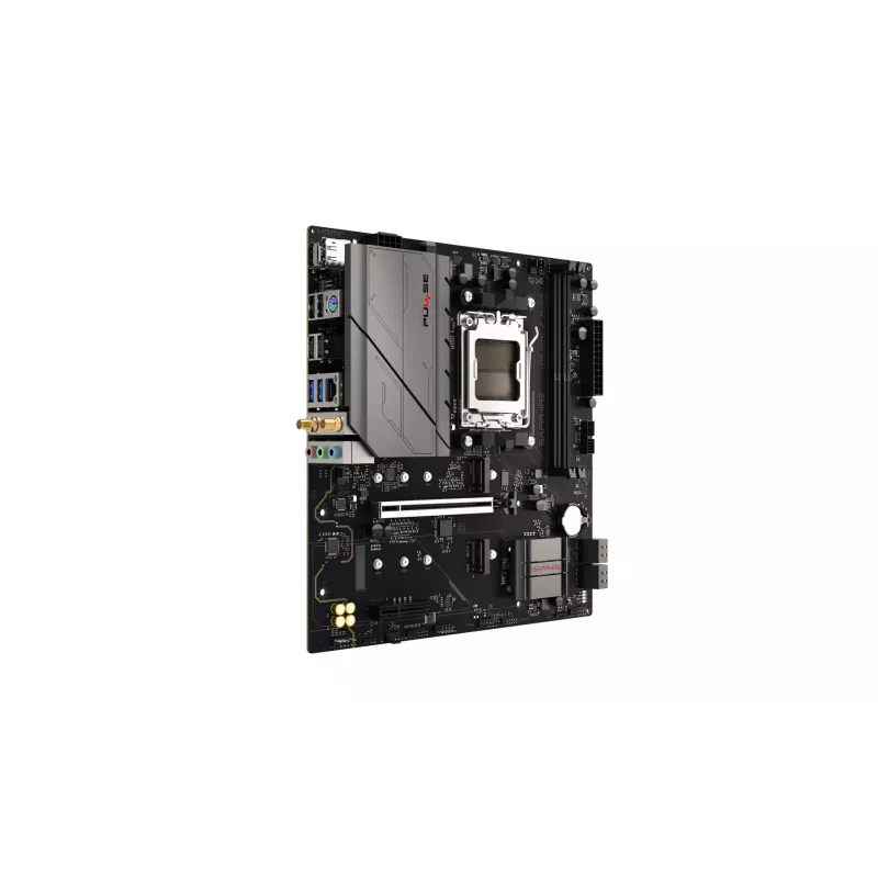 Motininė plokštė Sapphire PULSE A620AM (microATX) lizdas AM5, AMD A620A, DDR5, 2x DIMM, 64 GB, 2x M.2, Gigabit LAN
