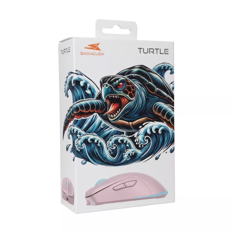 Pelė Baracuda BGM-124 Turtle Pink TURTLE-P