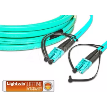 Lightwin LDP-50 LC-LC 8.0 OM3 FD šviesolaidinis kabelis 8 m aqua spalvos (LDP-50 LC-LC 8.0 OM3 FD)
