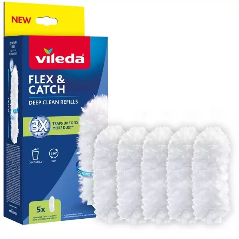 Dulkių šluostės keitikliai VILEDA Flex&Catch 177664 - 5 atsarginiai įdėklai