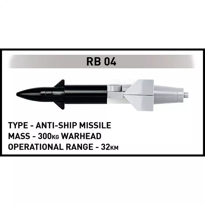 Cobi Blocks Saab AJ 37 Viggen 881 elementų konstravimo rinkinys