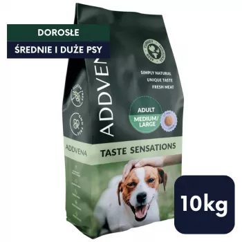 ADDVENA Taste Sensations Adult Medium/Large Turkey - sausas šunų maistas - 10 kg