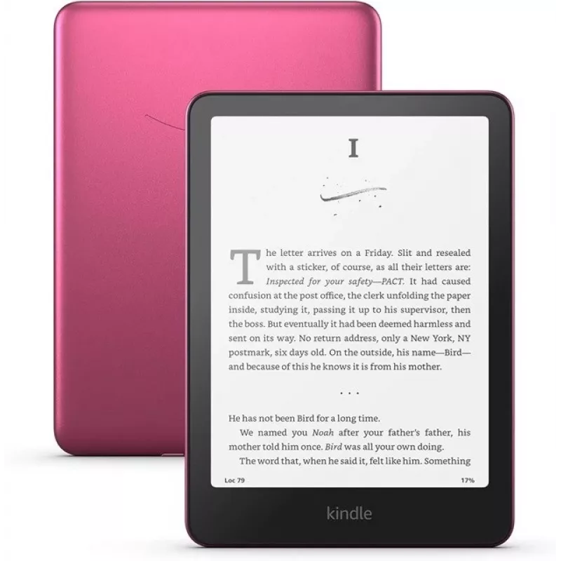 E-reader Amazon Kindle Paperwhite Signature Edition 2024 — 7 colių ekranas, 32 GB, IPX8 atsparus vandeniui, USB-C, avietinė
