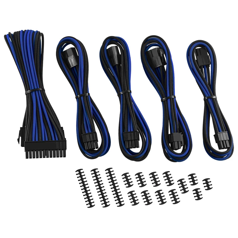 Kabelių prailginimo rinkinys CableMod CM-CAB-CKIT-N86KKB-R — 8+6 maitinimo jungčių konfigūracija