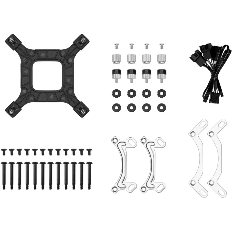 Vieningas skystinis aušintuvas DeepCool LE360 V2 su 3x 120 mm ventiliatoriais, hidrodinaminiu guoliu, juodas, palaiko LGA1150/1151/1155/1200/1700/AM4/AM5