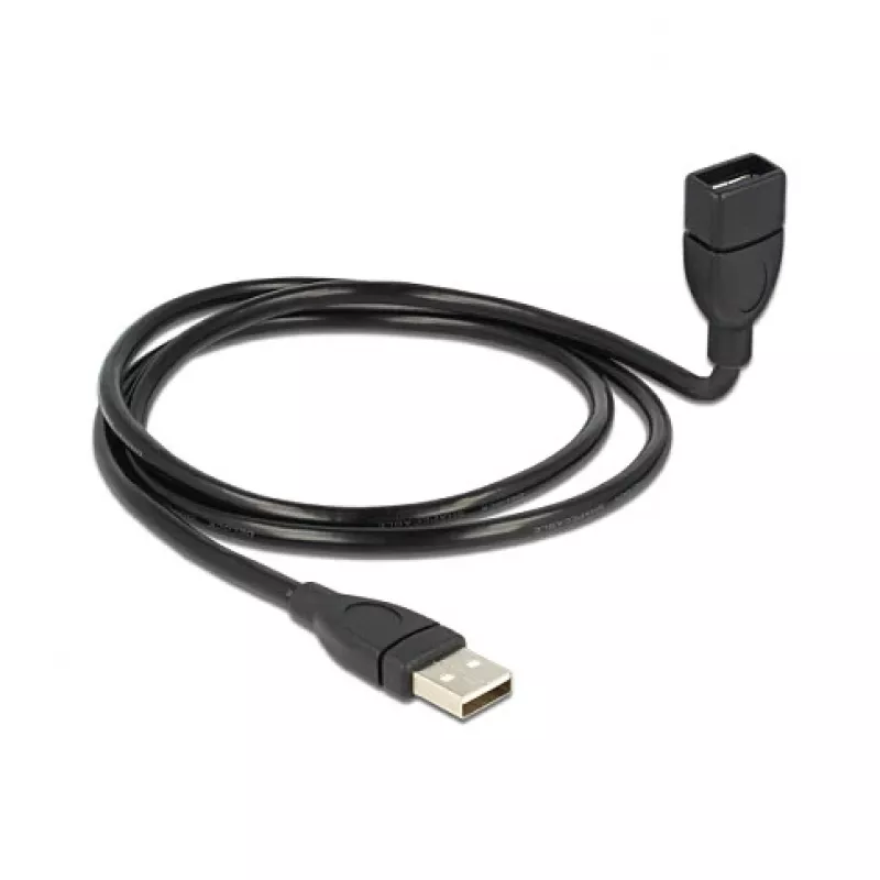USB kabelis DeLOCK 1m USB 2.0 USB A juodas