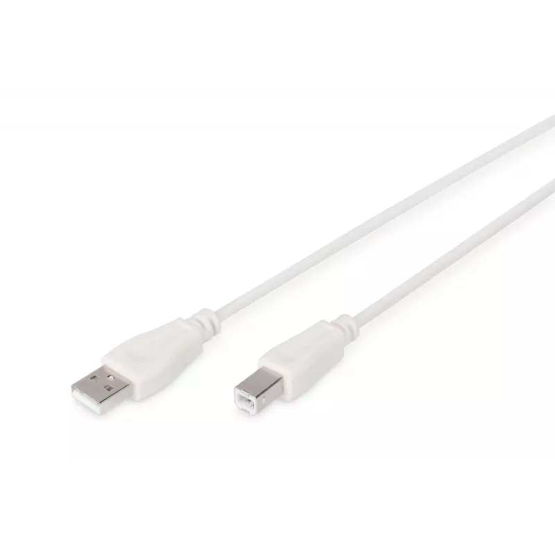 Assmann USB jungiamasis kabelis. tipas A - B M/M. 1,8 m. tinkamas USB 2.0. UL. smėlio spalvos (AK-300102-018-E)