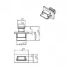 Lizdo apsauginis dangtelis USB Mini-B DeLOCK 64011