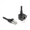Tinklo kabelis DeLOCK 81097 RJ-45 Cat6 1 m Juodas