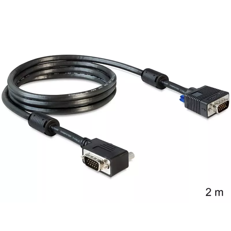 SVGA laidas DeLOCK 83173 2m VGA D-Sub juodas