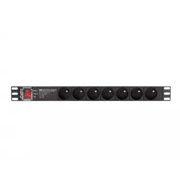 Maitinimo paskirstymo įrenginys PDU Lanberg PDU-PRO-07E-0200-BK