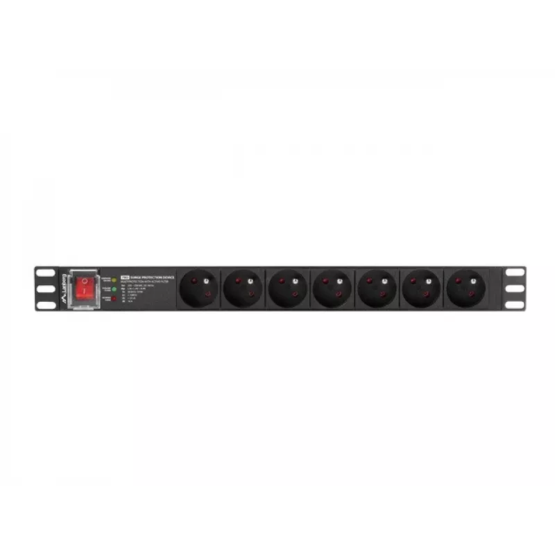 Maitinimo paskirstymo įrenginys PDU Lanberg PDU-PRO-07E-0200-BK
