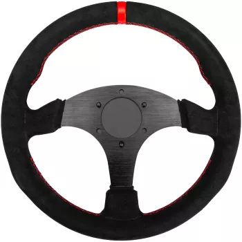 Simagic P-330R Alcantara vairas, 330 mm lenktyninis vairo ratlankis be stebulės