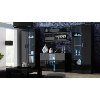 Spintelė Cama SOHO S7 120 cm Juoda Gloss