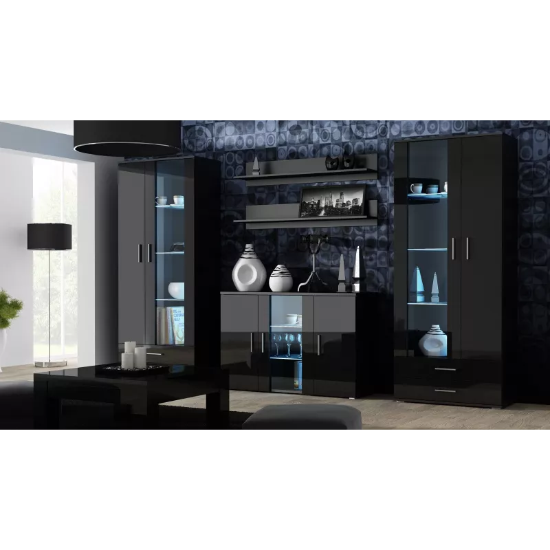 Spintelė Cama SOHO S7 120 cm Juoda Gloss