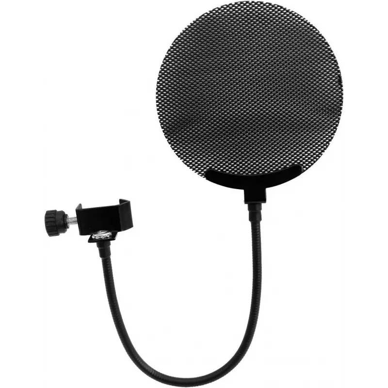 Mikrofono pop filtras Omnitronic modelis 60006250 metalinis juodas, apvalus tinklinis vėjo filtras