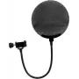 Mikrofono pop filtras Omnitronic modelis 60006250 metalinis juodas, apvalus tinklinis vėjo filtras