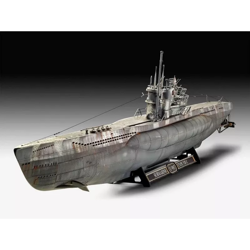 Plastikinis modelio rinkinys REVELL vokiečių povandeninis laivas Type VII C/41 1/72 mastelis