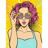 „Ravensburger“ tapybos rinkinys „CreArt ART Collection Canvas Edition“ — Lady in Pink (PopArt)