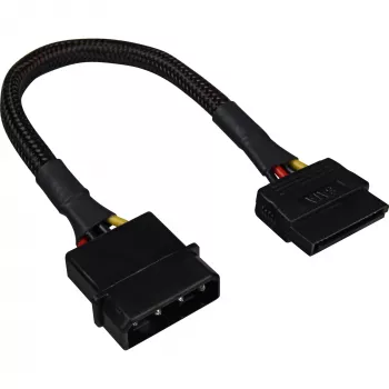 SATA maitinimo adapterio kabelis Sharkoon 15 cm — adapteris SATA maitinimo jungtims