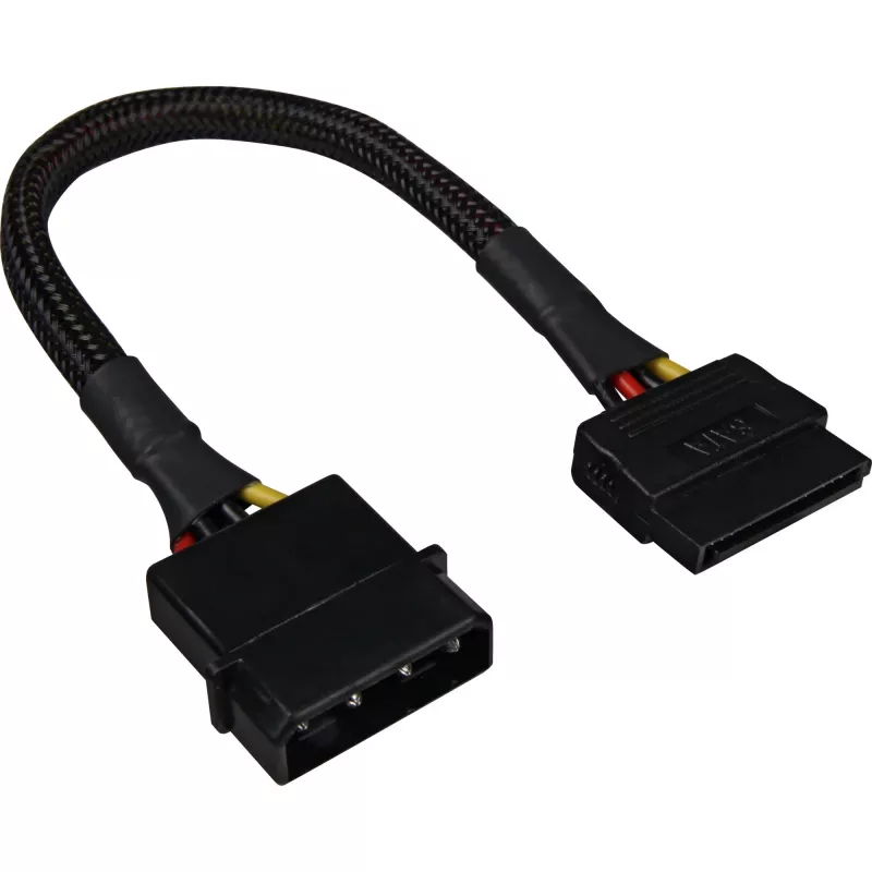 SATA maitinimo adapterio kabelis Sharkoon 15 cm — adapteris SATA maitinimo jungtims