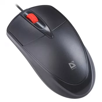 pelė DEFENDER ICON MB-057 OPTINĖ 1000dpi 3P JUODA TYLUS SPAUDIMAS