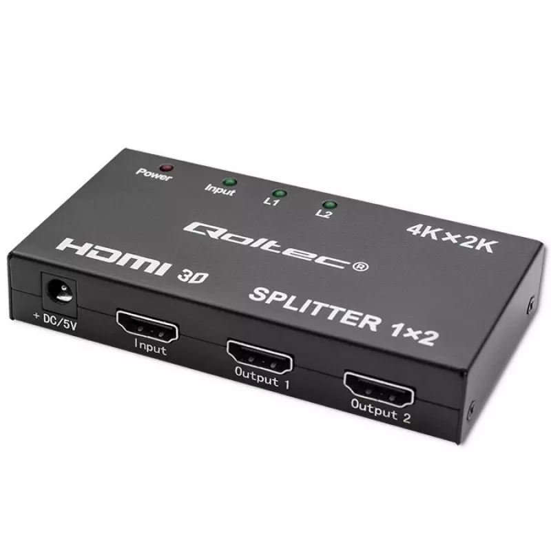 Aktyvus HDMI skirstytuvas 2 x HDMI 4Kx2K, 3,4 Gbps