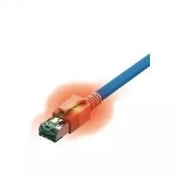 EasyLan S/FTP komutacinis kabelis Cat.6A EA klasė LSOH Mėlyna 0,5m - EasyLan DualBoot LED komutacinis kabelis RJ45 S/FTP Cat.6A (EA klasė)