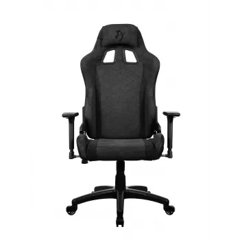 Konsolinė žaidimų kėdė Arozzi Avanti Dark Pilka SoftFabric — minkšta sėdynė, maks. apkrova 120 kg