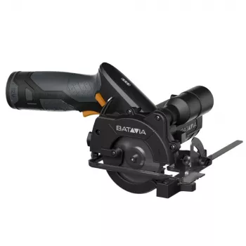 „Batavia B.V.“ | 12V belaidis diskinis pjūklas 85 mm – „Fixxpack 2.0“ rinkinys (su 2,0 Ah baterija ir USB-C įkrovimo kabeliu)