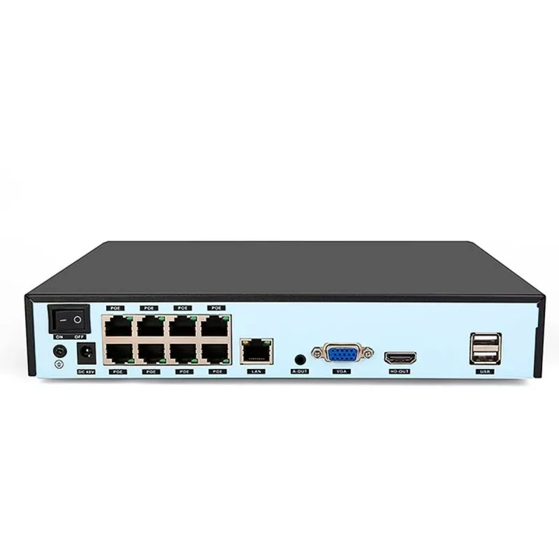 FOSCAM FN9108HE tinklo vaizdo įrašymo įrenginys, 8 kanalų, 5MP POE NVR, juodas