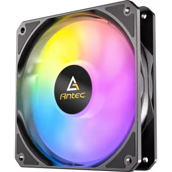 Antec P12R 120 mm PWM ARGB atvirkštinis ventiliatorius, juodas