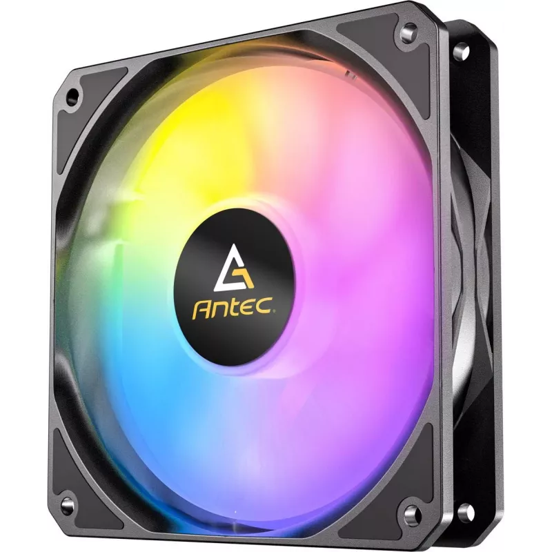Antec P12R 120 mm PWM ARGB atvirkštinis ventiliatorius, juodas