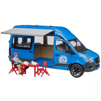 BRUDER kemperis MB Sprinter 02684 su vairuotoju – mastelinis transporto priemonės modelis žaislas