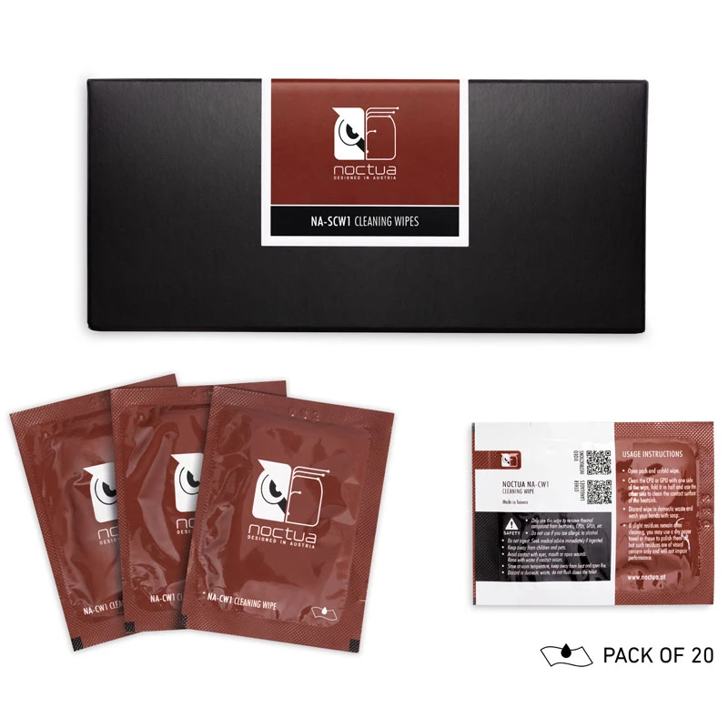 Paviršiaus paruošimo servetėlės Noctua NA-SCW1, 20 vnt., 150×120 mm