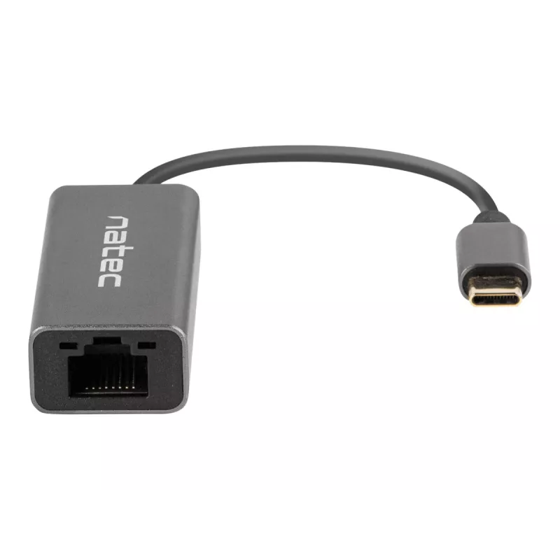 NATEC Cricket USB 3.2 Gen 1 Type-C pilkas eterneto šakotuvas 1000 Mbit/s