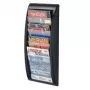 Paperflow Paper Holder Wand-Prospekthalter A4 high, 4 skyriai, antracito spalvos