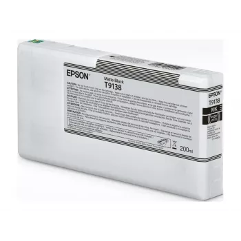 Rašalo kasetė Epson T9138 matinė juoda 200 ml – matinės juodos spalvos rašalo kasetė