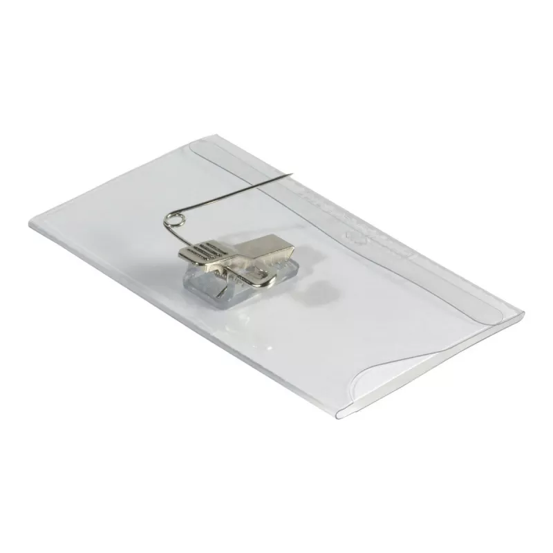 Patvarus PVC kombinuotas segtukas vardo kortelei Durable 8101-19