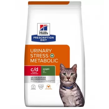 HILL'S PD Feline Šlapimo takų stresas + Metabolic c/d - Sausas kačių maistas - 1,5 kg