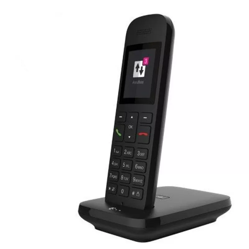 Telekom Sinus 12 Analoginis telefonas su skambintojo ID, juodas