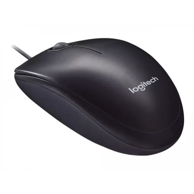 „Logitech M90“ laidinė optinė pelė biurui — 1000 DPI, abiem rankoms tinkama, USB Type-A, juoda