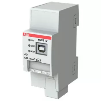 Sąsajos adapteris ABB USB/S1.2 su nuoseklia ir USB 2.0 išvestimis, 21–30 V įvestis, 36×64.5×90 mm, pilkas