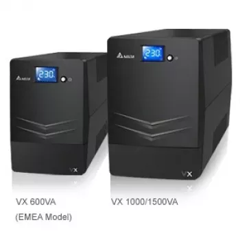 Nepertraukiamo maitinimo šaltinis Delta Agilon VX-1500VA Line-Interactive 1,5 kVA / 900 W, 6x C13 lizdai, 12V 9Ah baterija, LCD