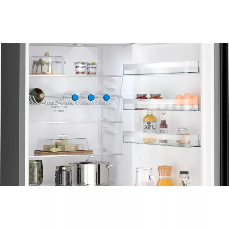 Siemens iQ300 KG39NXXCF šaldytuvas-šaldiklis Laisvai pastatomas 363 L Juoda