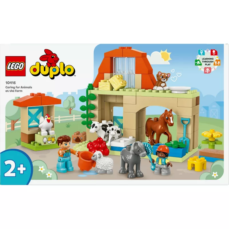 Konstruktorius LEGO DUPLO Farm Animal Care rinkinys 10416 — 74 dalys, 2 minifigūrėlės, amžius 2+