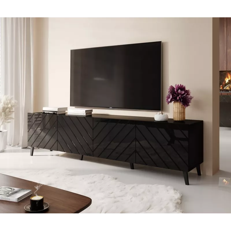 RTV spintelė ABETO 200x42x52 juodas blizgus